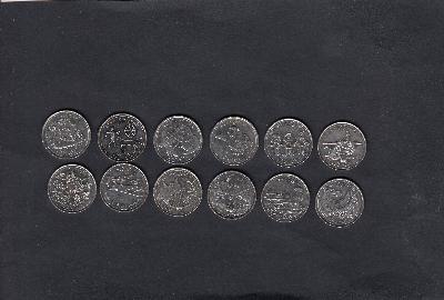 Beschrijving: 12 X 25 Cent THE MILLENIUM SERIES